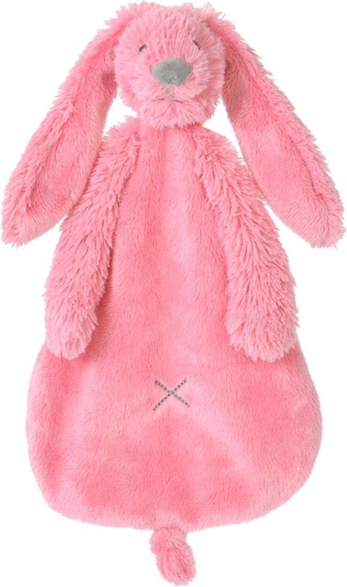 Happy Horse Knuffeldoekje Konijn - Richie - Donker roze van Merkloos