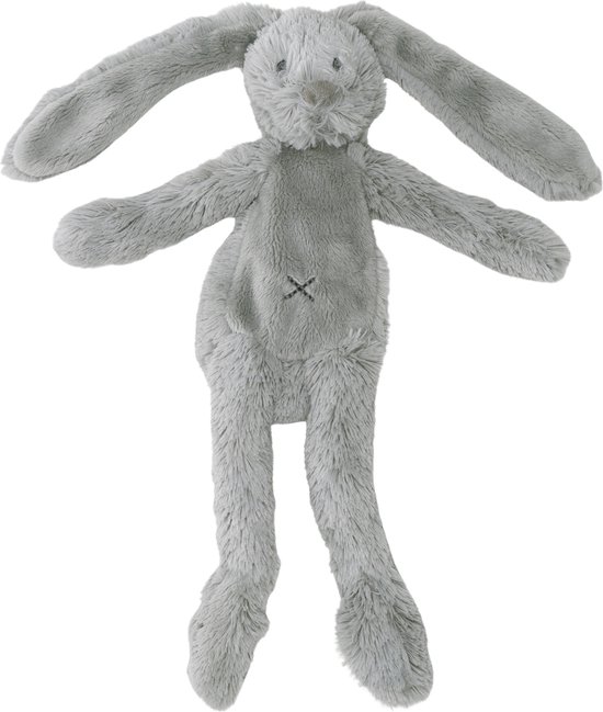 Happy Horse Konijn Richie Flatstyle Knuffel 27 cm - Grijs - Baby knuffel van Happy Horse