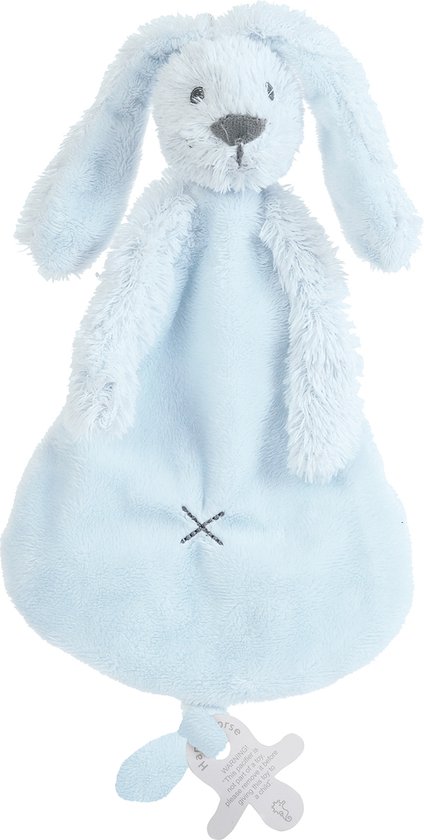 Happy Horse Konijn Richie Knuffeldoekje - Blauw - Baby cadeau van Happy Horse