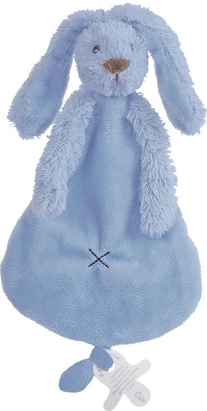 Happy Horse Konijn Richie Knuffeldoekje - Donkerblauw - Baby cadeau van Happy Horse