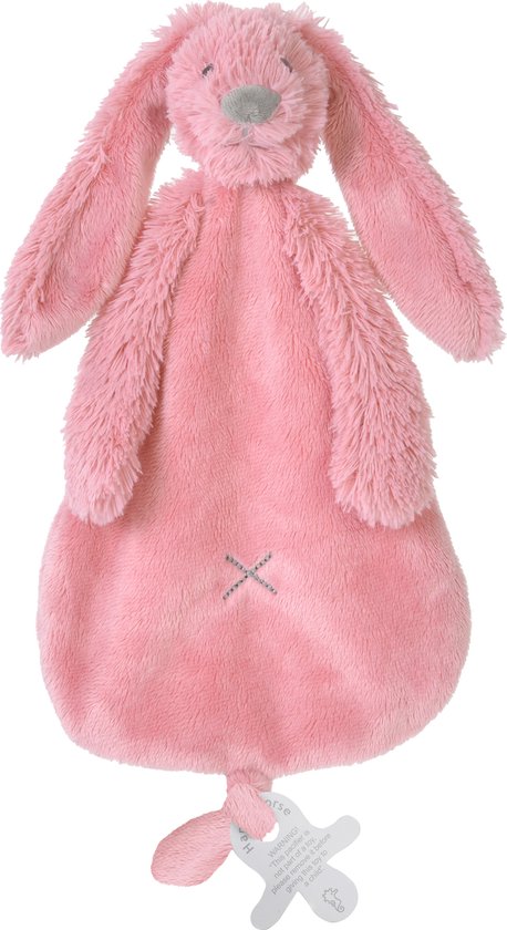 Happy Horse Konijn Richie Knuffeldoekje - Donkerroze - Baby cadeau van Happy Horse