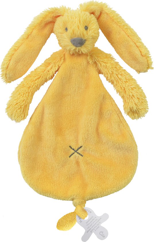 Happy Horse Konijn Richie Knuffeldoekje - Geel - Baby cadeau van Happy Horse