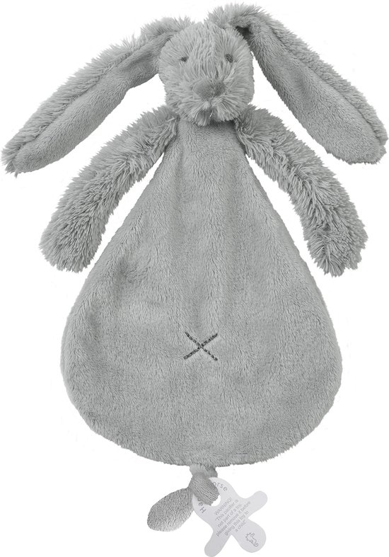 Happy Horse Konijn Richie Knuffeldoekje - Grijs - Baby cadeau van Happy Horse