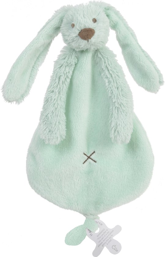 Happy Horse Konijn Richie Knuffeldoekje - Lagoon groen - Baby cadeau van Happy Horse