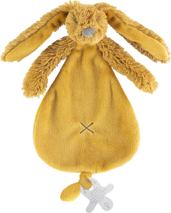 Happy Horse Konijn Richie Knuffeldoekje - Okergeel - Baby cadeau van Happy Horse