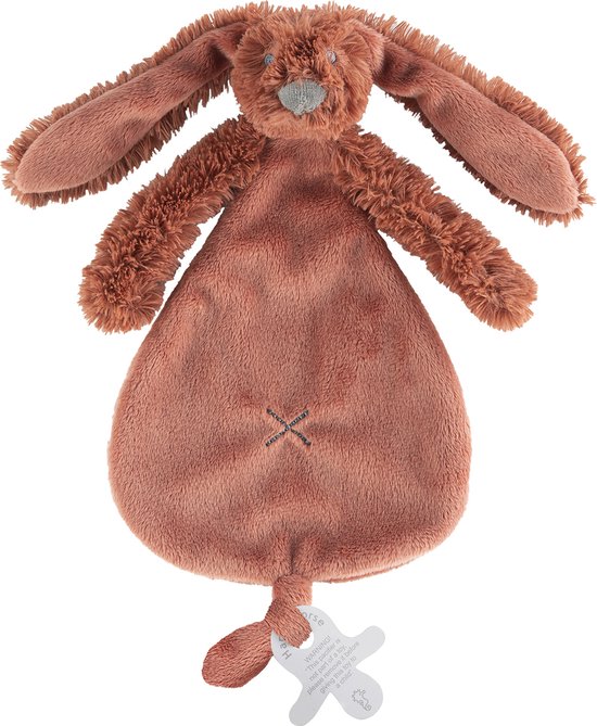 Happy Horse Konijn Richie Knuffeldoekje - Roestbruin - Baby cadeau van Happy Horse