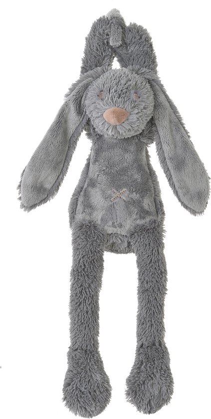 Happy Horse Konijn Richie Muziekknuffel - Donkergrijs - Baby cadeau van Happy Horse