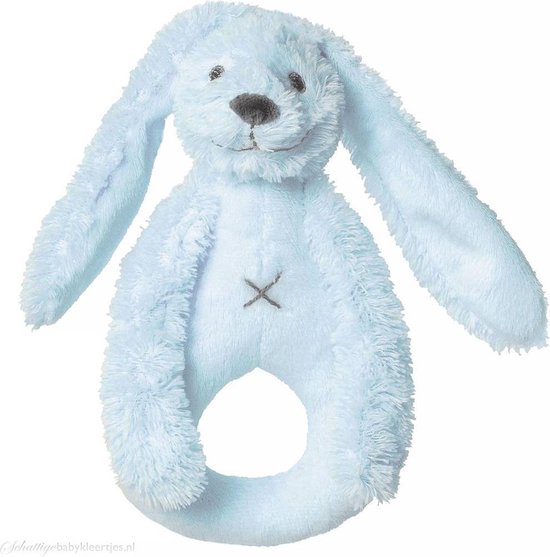 Happy Horse Konijn Richie Rammelaar - Blauw - Baby cadeau van Happy Horse