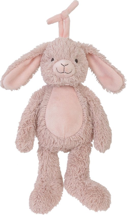 Happy Horse Konijn Rosi Muziekknuffel - Oudroze - Baby cadeau van Happy Horse