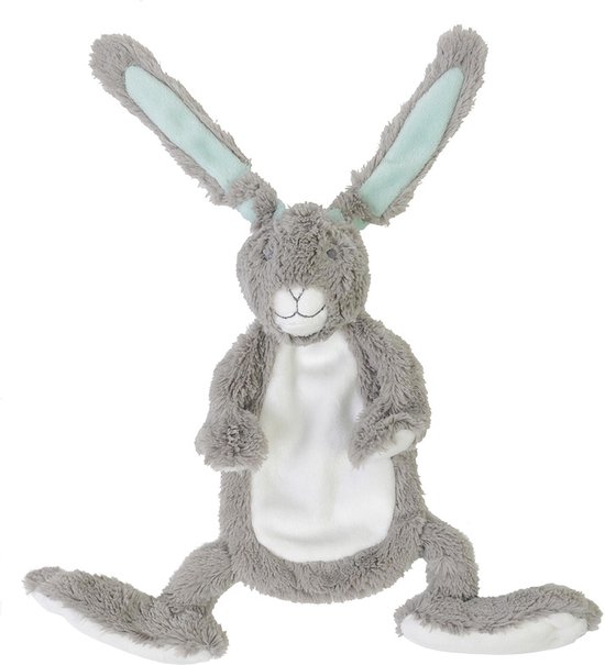 Happy Horse Konijn Twine Knuffeldoekje - Grijs - Baby cadeau van Happy Horse
