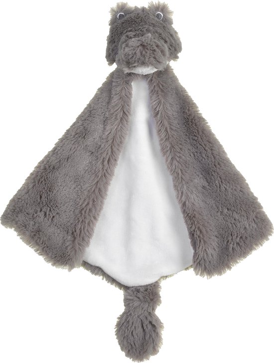 Happy Horse Krokodil Collin Knuffeldoekje - Donkergrijs - Baby cadeau van Happy Horse