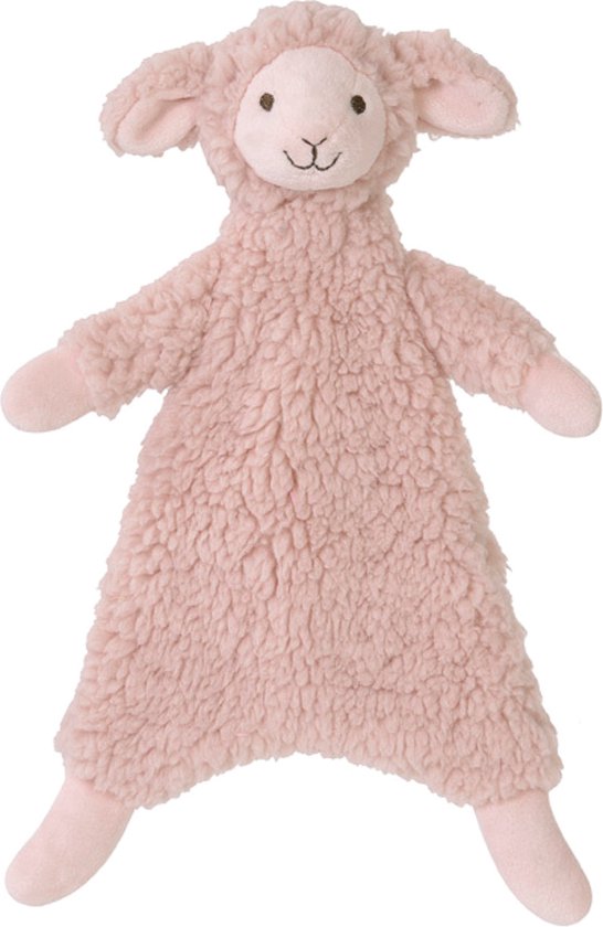 Happy Horse Lam Lotus Knuffeldoekje - Perzikroze - Baby cadeau van Happy Horse