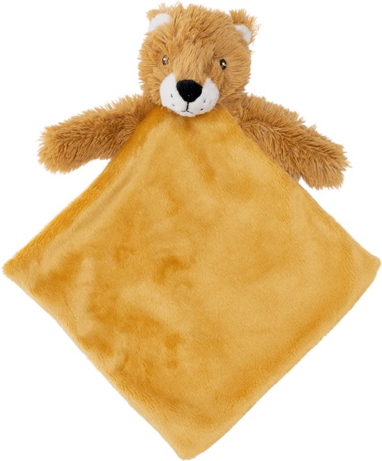 Happy Horse Leeuw Louah Knuffeldoek 28 cm - Bruin - Baby cadeau van Happy Horse
