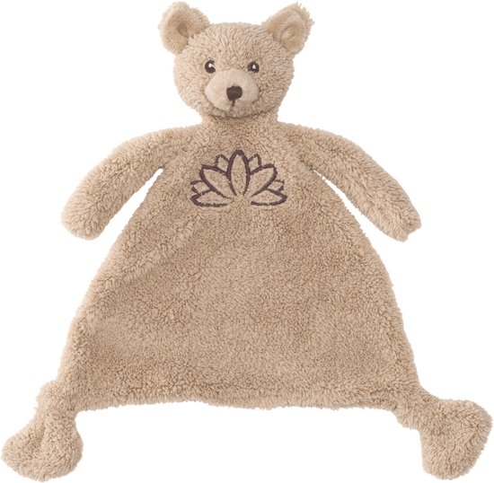 Happy Horse Mindful Beer Knuffeldoek 22 cm - Beige - Baby cadeau van Happy Horse