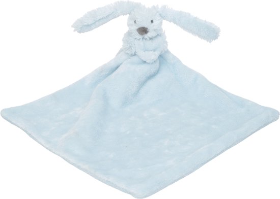 Happy Horse Mini Konijn Richie met knuffeldoek 28 cm - Blauw - Baby cadeau van Happy Horse