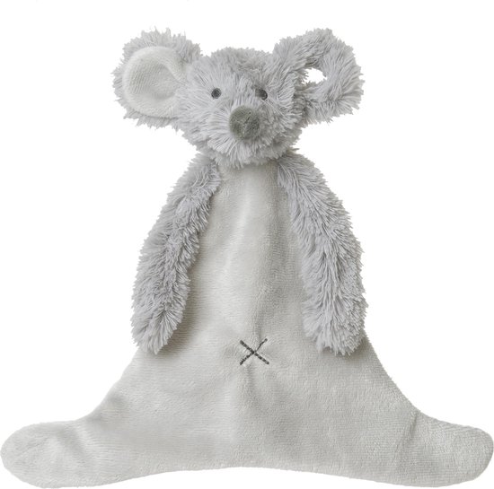 Happy Horse Muis Mindy Knuffeldoekje - Grijs - Baby cadeau van Happy Horse