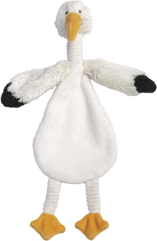 Happy Horse Ooievaar Sky Knuffeldoekje - Wit - Baby cadeau van Happy Horse