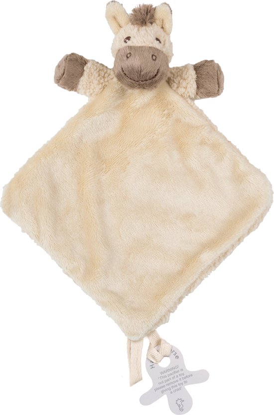Happy Horse Paard Helma Knuffeldoekje - Beige - Baby Cadeau van Happy Horse