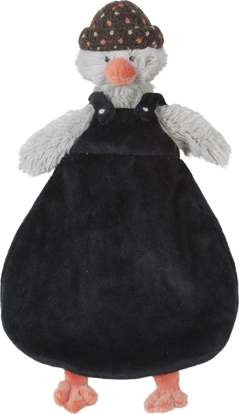 Happy Horse Pinguïn Polar Knuffeldoekje - Zwart/Grijs - Baby Cadeau van Happy Horse