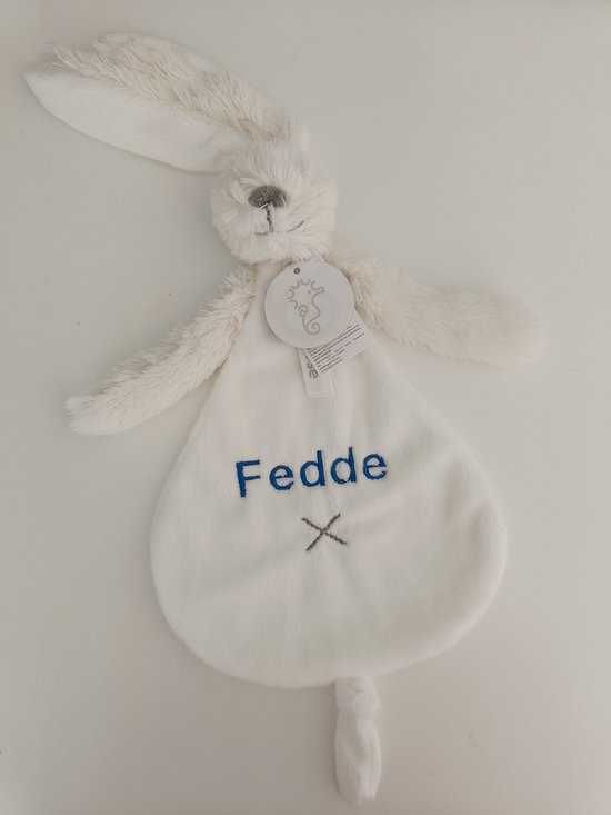 Happy Horse Rabbit Richie - Met Geborduurde Naam - Kleur Ivory/Wit - Kraamcadeau van Merkloos