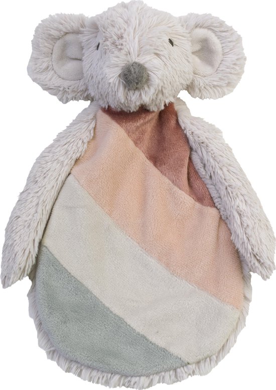 Happy Horse Rainbow Muis Knuffeldoekje - Grijs/Multi - Baby cadeau van Merkloos