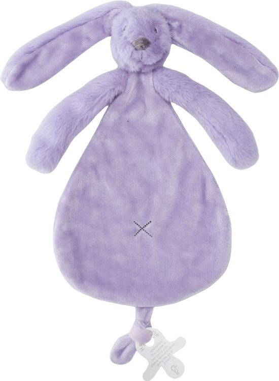 Happy Horse Recycled Konijn Richie Knuffeldoek 25 cm - Lila - Baby cadeau van Happy Horse