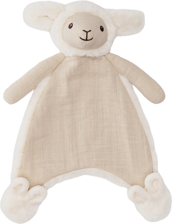 Happy Horse Schaap Sienna Knuffeldoek 26 cm - Ecru/Beige - Baby cadeau van Happy Horse