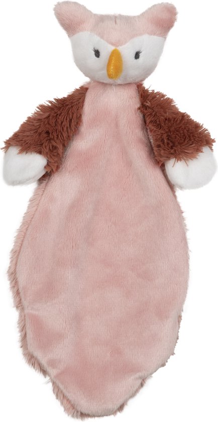 Happy Horse Uil Olivia Knuffeldoekje - Oudroze - Baby cadeau van Happy Horse