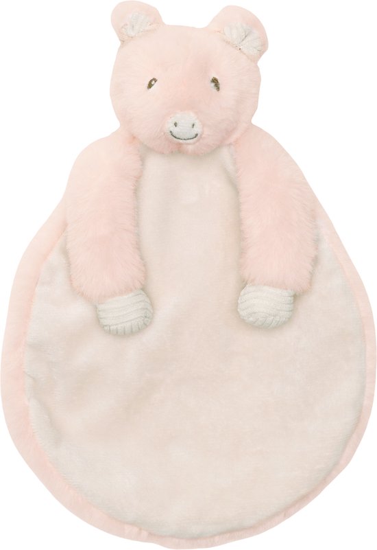 Happy Horse Varken Posh Knuffeldoek 26 cm - Roze - Baby cadeau van Merkloos