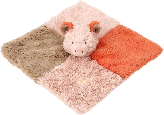 Happy Horse Varken Puck Knuffeldoek 24 cm - Roze - Baby cadeau van Happy Horse