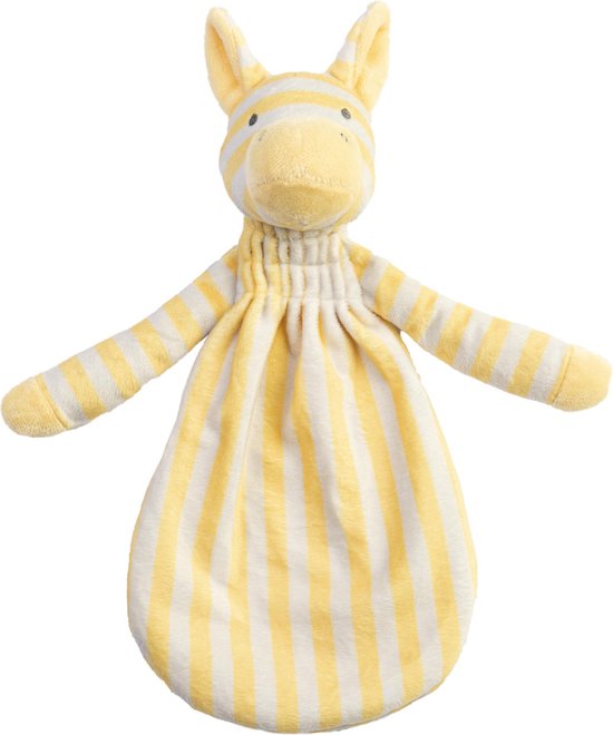 Happy Horse Zebra Ziggy Knuffeldoekje - Geel - Baby cadeau van Merkloos