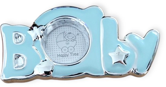 Happy Time - Baby Fotolijst - Blauw van Hoco.