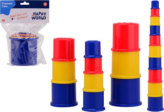 Happy World 10 stapelbekers van Happy World