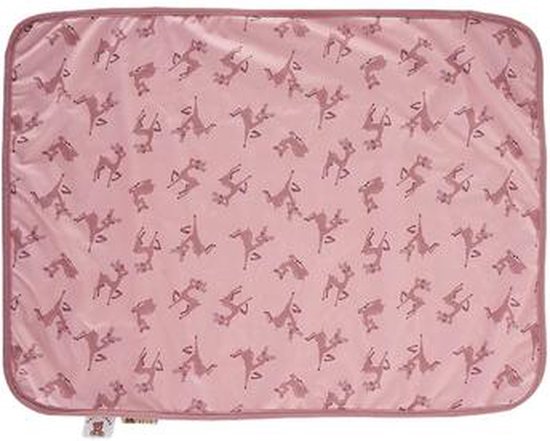 HappyBear - Verschoonmatje - Oh Deer - 50cm x 70cm - Handig voor onderweg - Compact en licht van gewicht - Waterdichte toplaag van HappyBear