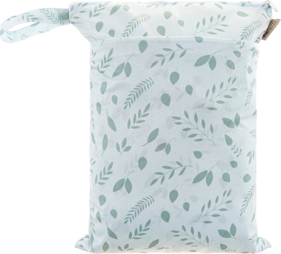HappyBear | Wetbag - Botanical | Luiertas | Twee waterdichte vakken | Met ophanglus van HappyBear