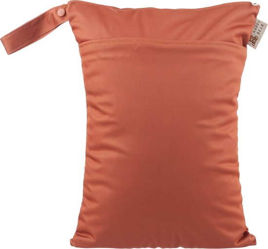 HappyBear Wetbag - Terra | Waterdichte luiertas - 2 vakken - 30cm x 40cm van HappyBear
