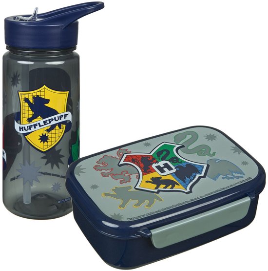 Harry Potter Lunchset - Lunchbox - Drinkfles - Meerkleurig - Lunchbox Kinderen