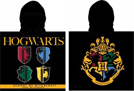 Harry Potter Poncho - Handdoek - Badponcho met capuchon - 55x110 cm - Polyester