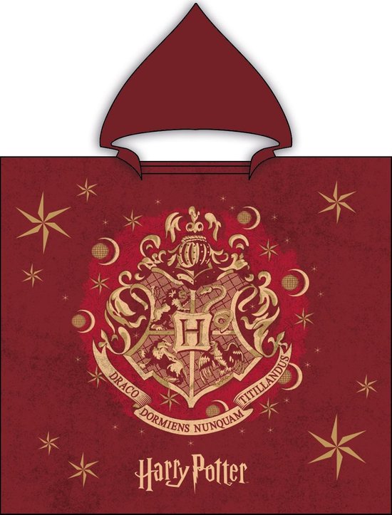 Harry Potter Poncho Katoen - 60 x 120 cm - Rood van Character World