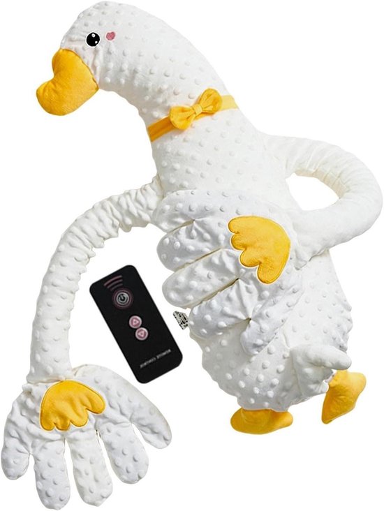 Hartslagkussen Pluche - Baby Knuffel - Baby Kalmeren - Zachte Ritmische Bewegingen - 24 cm - Meerkleurig