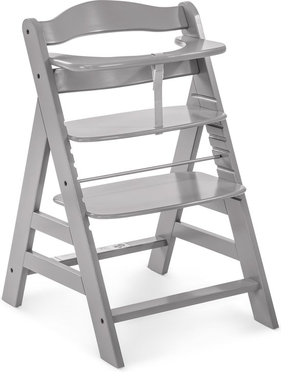 Hauck Alpha+ - Kinderstoel - FSC® gecertificeerd beukenhout - Grey van Hauck