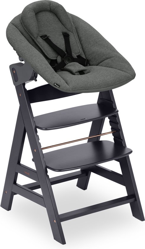 Hauck Alpha Kinderstoel - Newborn Set – FSC®-gecertificeerd - Dark Grey van Hauck
