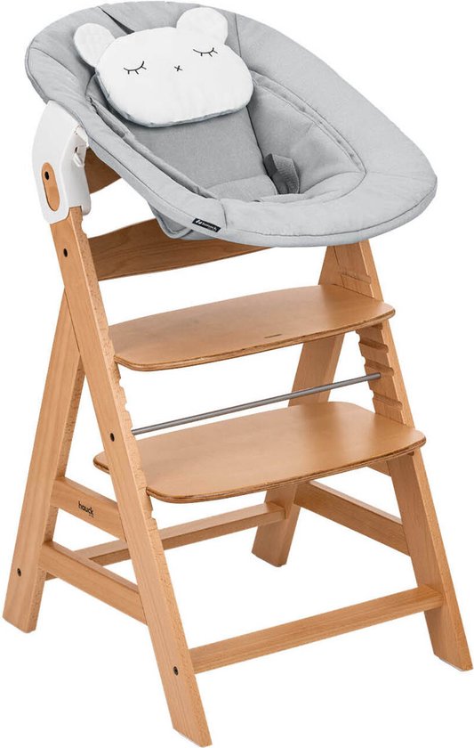 Hauck Alpha Kinderstoel - Newborn Set Pre - FSC® - gecertificeerd - Nature Grey van Hauck