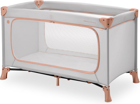 Hauck Dream N Play Plus - Campingbedje - Extra grote doorgang - Dusty Cork van Hauck