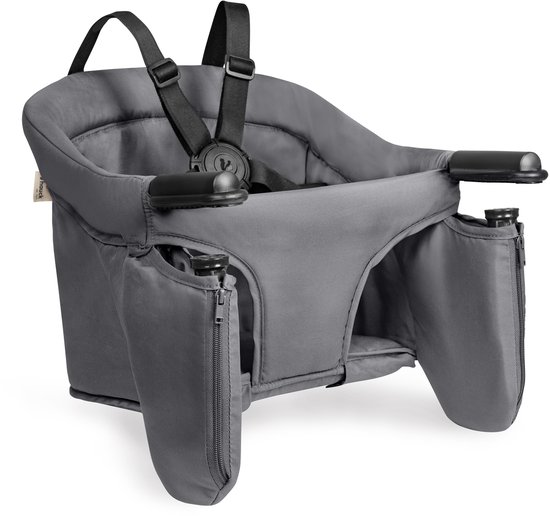 hauck Fix N Sit - Mobiel tafelzitje voor kinderen - Dark Grey van Merkloos