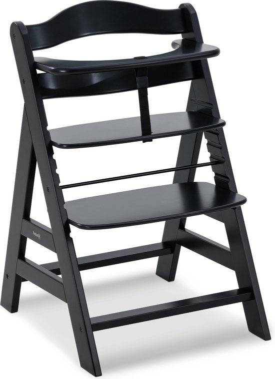 Hauck kinderstoel Alpha+ Black - FSC® gecertificeerd beukenhout - Black van Hauck