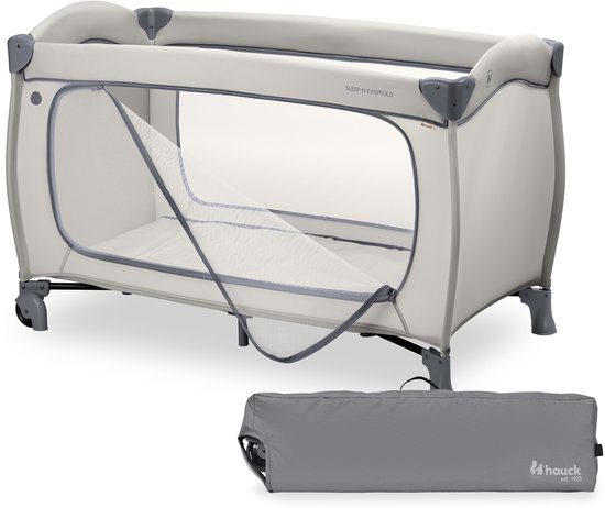 hauck Sleep N Easyfold - Campingbedje met innovatief vouwmechanisme - Dark Grey van Merkloos