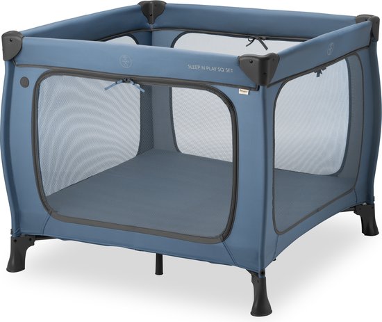 Hauck Sleep N Play SQ Set - Campingbedje - Extra grote doorgang - Dark Blue van Hauck