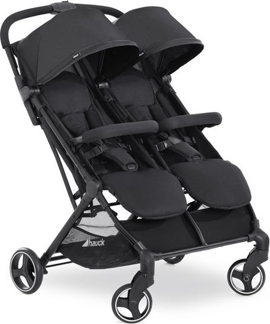 Hauck Swift x Duo - Tweeling- en duobuggy - Compact opvouwbaar - Black van Merkloos
