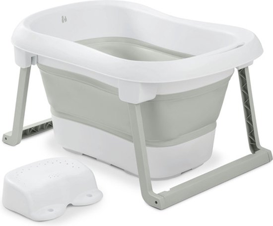 Hauck Wash n Fold L - babybadje - inklapbaar -White - Sage van Hauck